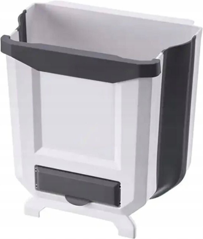 Faltbarer Abfalleimer für die Küche, zum Aufhängen am Schrank, mit Platz für Müllbeutel.