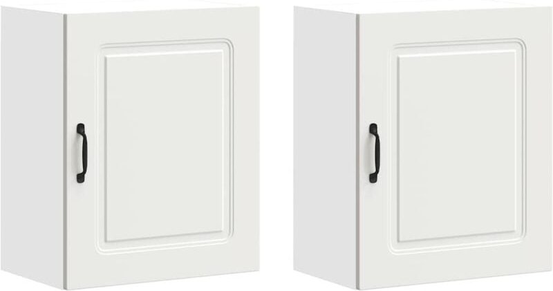 Küchen-Hängeschränke 2 Stk. Kalmar Weiß Holzwerkstoff - Vidaxl