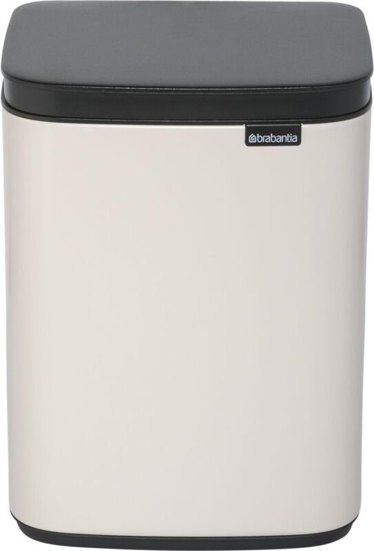 Brabantia Abfalleimer de Bo 4L Rechteckiger, kompakter Mülleimer, Deckel declosing suave und herausnehmbarer Inneneimer ...