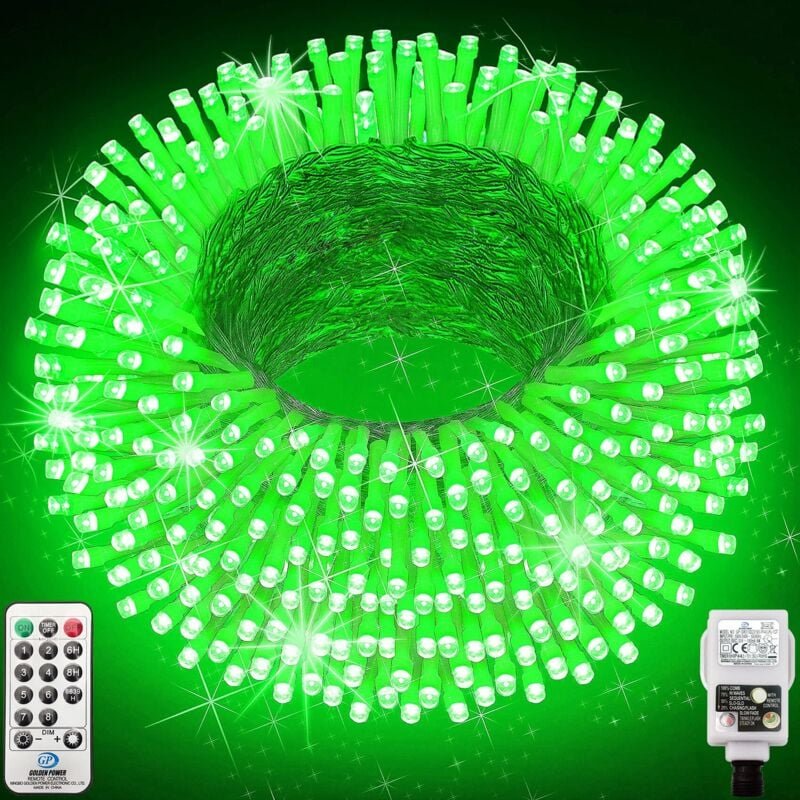 Ineasicer Weihnachtslichterkette, 30 m, 300 LED-Lichterkette, wasserdicht IP44, für Innen- und Außenbereich, Fenster, We...