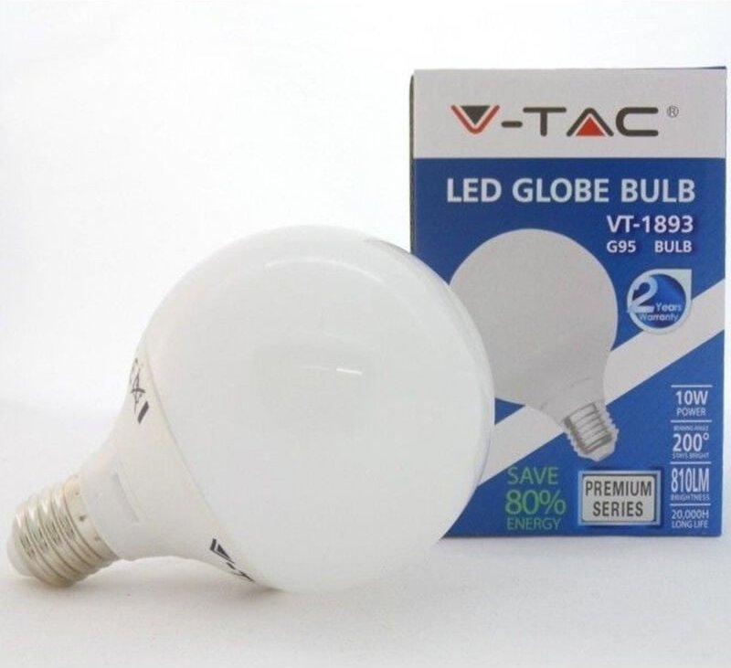 Trade Shop Traesio - Trade Shop - led-lampe globus sphere v-tac natürliches kaltweisses licht E27 13W -