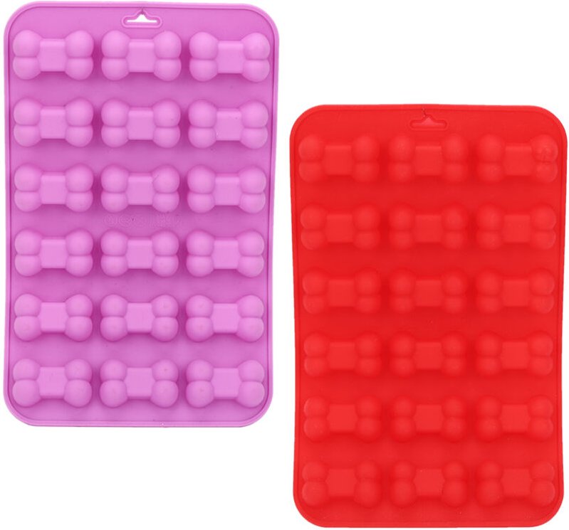 Dioche 2er-Set Silikon-Eiscreme-Gitterformen mit 18 Mulden für Schokoladenkuchen, DIY-Backzubehör, lebensmittelecht, ant...