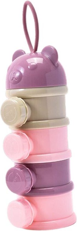 Tragbarer Milchpulverspender, Milchdosierbox, stapelbare Milchpulverboxen mit seitlicher Öffnung, Aufbewahrungsbox für L...