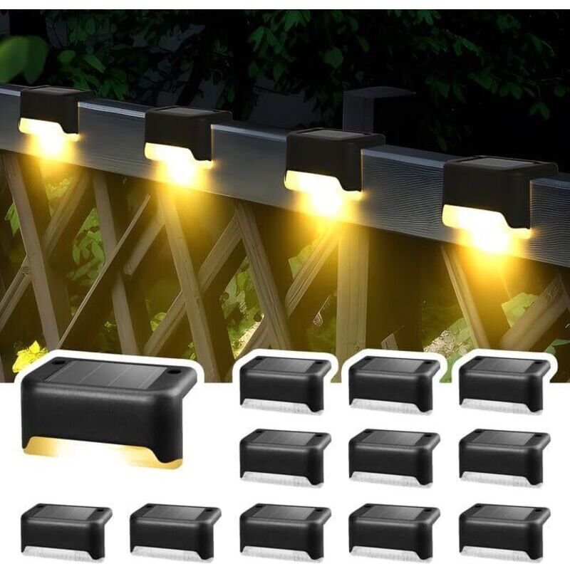 Wasserdichte Solar-LED-Leuchten für den Außenbereich – Treppen, Stufen, Einfahrten, Gärten, Zäune, Brücken, Dachrinnen, ...