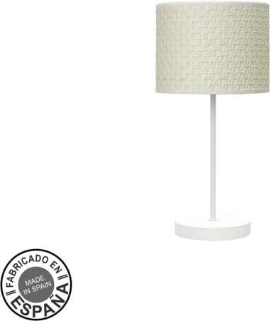 Fabrilamp - Fashion Tischleuchte 1xe14 weiß/kastanienbraun weiß 42x17x17 cm