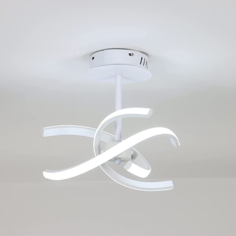 Goeco - led Deckenleuchte 26W Modernes Design Kaltweiß 6000K Deckenlampe Für Wohnzimmer Schlafzimmer Esszimmer Büro Weiß