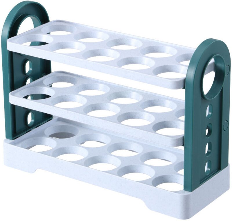 Kreatives, klappbares Eierregal, Eierhalter für Kühlschrank und Gefrierschrank, Eieraufbewahrungsbehälter, transparenter...