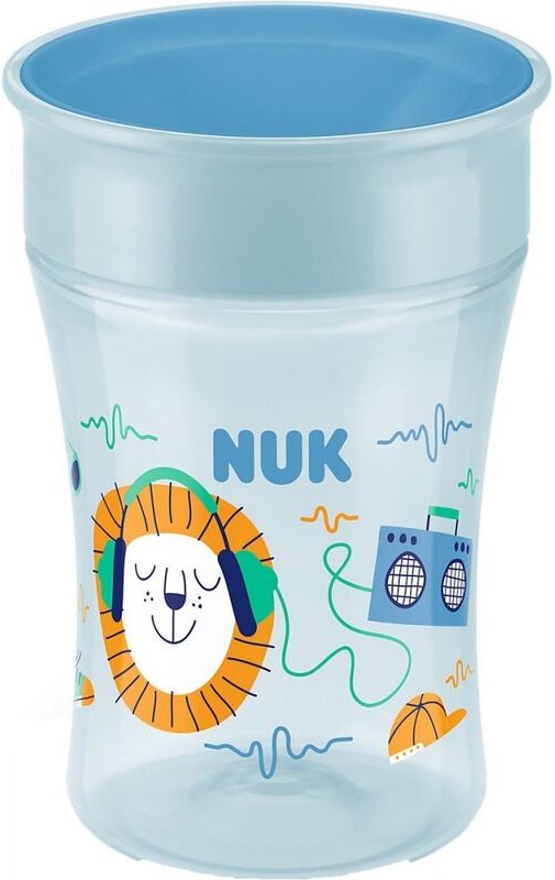 Trinkbecher Magic Cup 230ml Boy m. Trinkrand u. Deckel - NUK