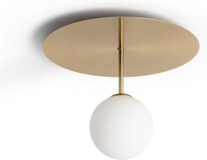 Efectoled - LED-Deckenleuchte aus Metall und Glas Moonlight Brass Gold