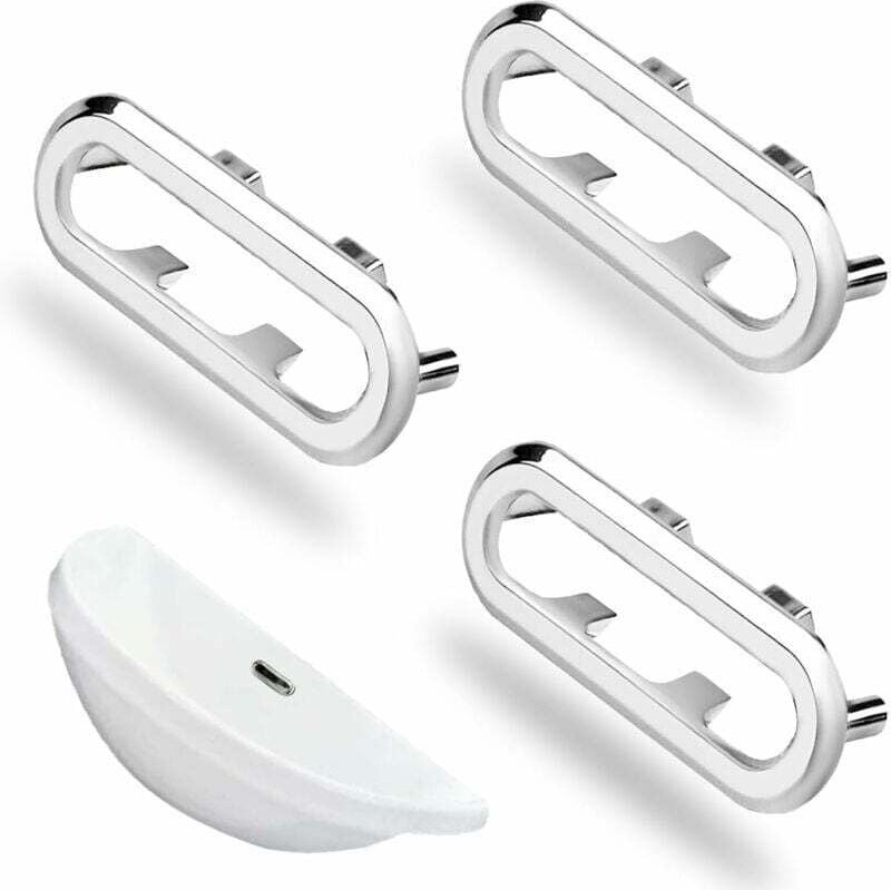 3 Stück Spülbecken-Überlaufring, Überlauf-Stopper-Ring, rechteckige Loch-Spülbeckenverkleidung, Spülbecken-Überlaufring-...