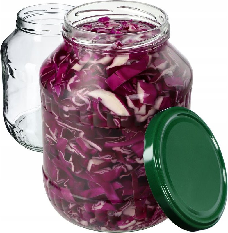 Kadax - Weckgläser 1,7L, Einmachglas zum Einlegen, fi89 mm, Einkochgläser, Sturzglas, Gurkenglas, Kons