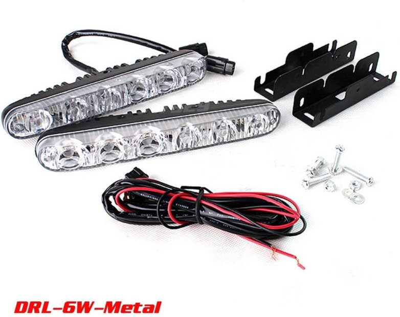 Trade Shop - Leuchtturm Pilot DRL S-5 Zusätzliche Nebelscheinwerfer für Off-Road-Auto 12V 5 LED 5W -