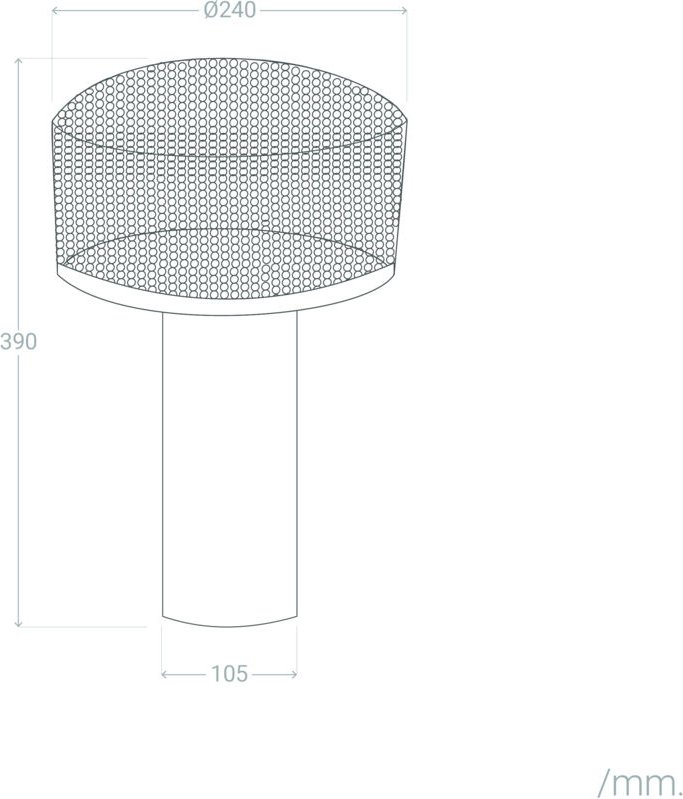 Efectoled - led Tischlampe aus Metall Kondavil Blau