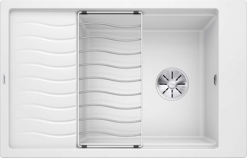 Elon xl 6 - Silgranitspüle, 78x50 cm, mit Zubehör, InFino, weiß 524838 - Blanco