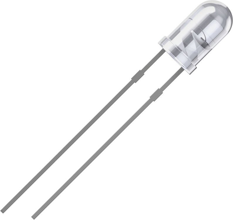 Quadrios - 2111O177 led bedrahtet Weiß Rund 3 mm 8000 mcd 25 ° 20 mA 3 v