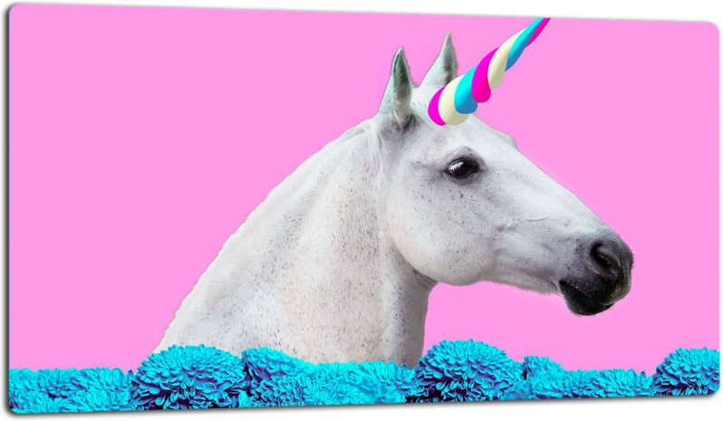 Glasschild Schneidebrett 52x30 Pferd