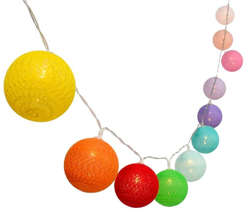 Lumi Jardin - Lichterkette Baumwollkugel mimy 3.8m