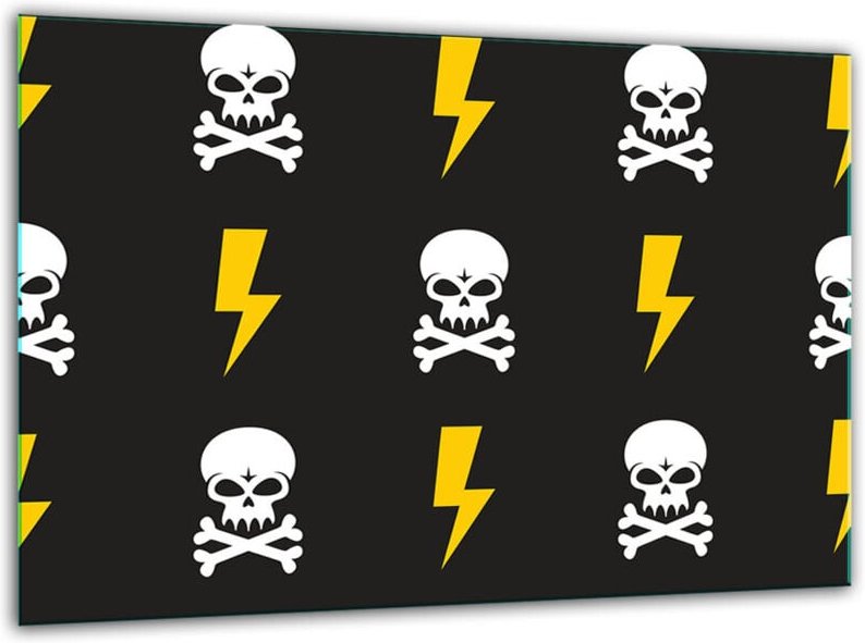 Glashackbrett Mythos 30 x 22 Schädel Temperet