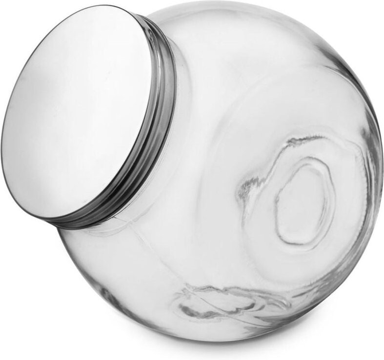 Northix - Large glass jar 3l with stainless steel lid - versatile storage