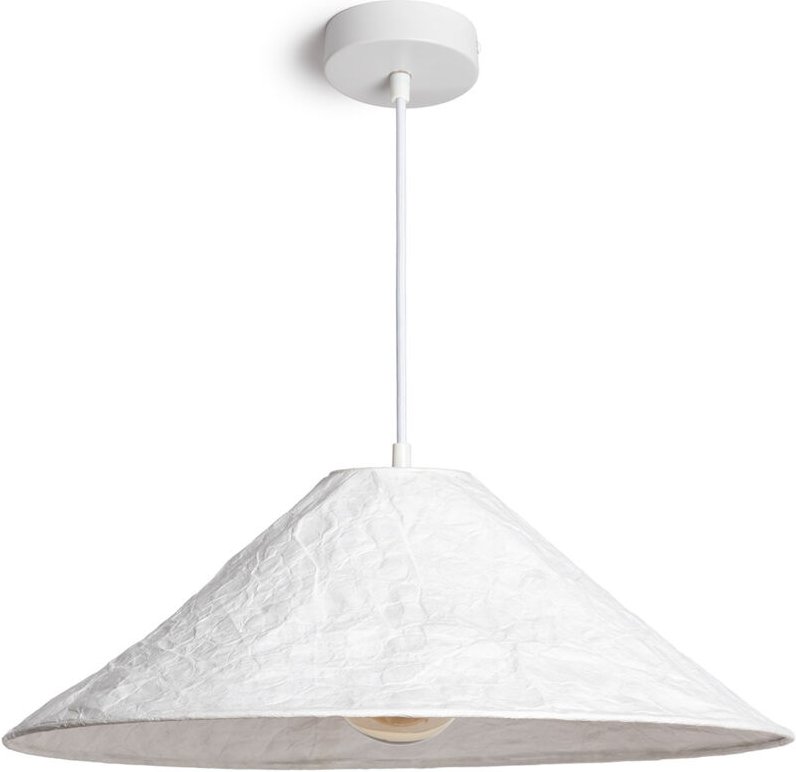 Efectoled - Pendelleuchte Papier Tyvek Rapa Weiß