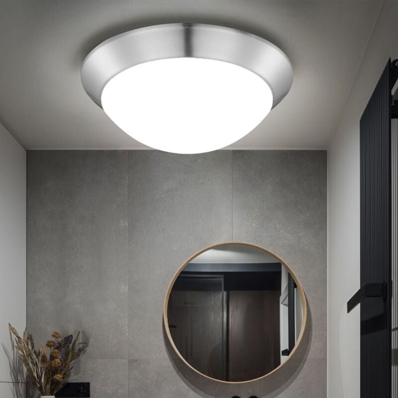 Globo Lighting - Deckenlampe Deckenleuchte Designlampe Wohnzimmerlampe opal satiniert rund, Metall Kunststoff, 1x led 12...