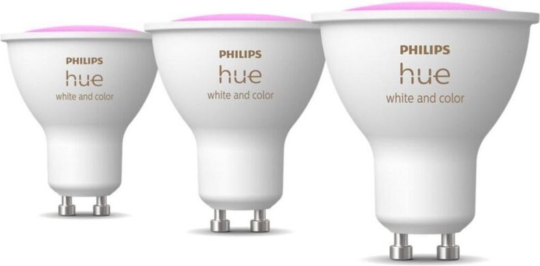 Philips - hue intelligente farbige led-glühbirnen gu10 3x4.2w 2000-6500k 3 stück - 22987700