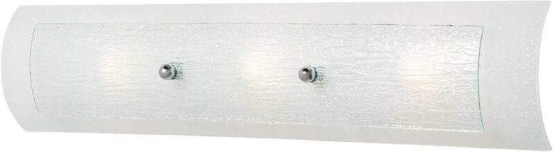 Elstead - Wandlampe Leuchte Badezimmerlampe IP44 led Glas Flurlampe chrom 3 flammig b 61cm