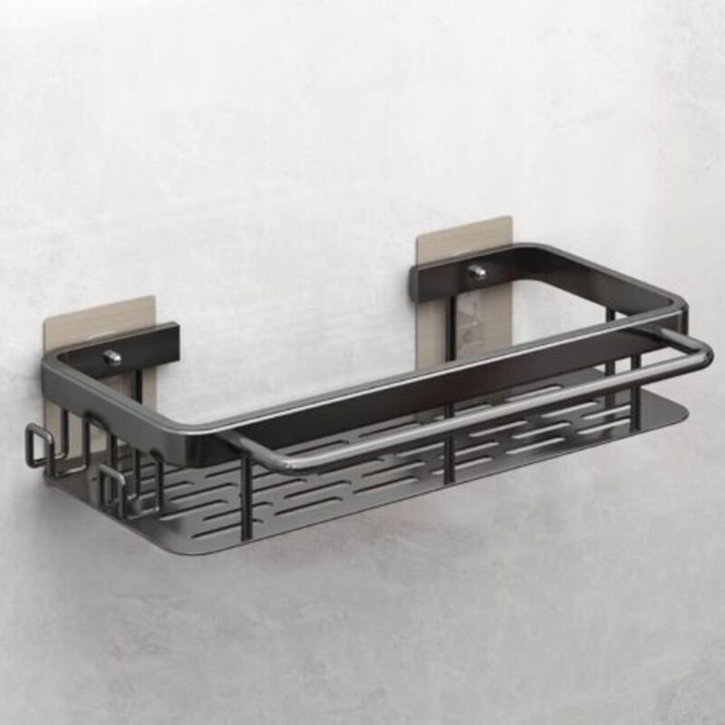 Schwarzer Küchenspülen-Organizer – Kein Bohren erforderlich – Halter für Küchenzubehör – Schwämme, Bürsten/Seife – Spüle...