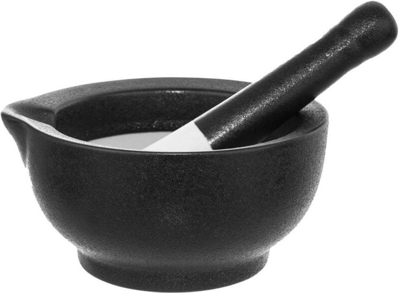 Porcelain mortar for spices herbs and nuts - durable