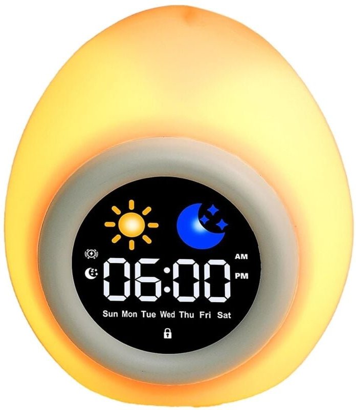 Wecker für Kinder und Kleinkinder, süßes Touch-Nachtlicht