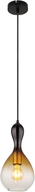 Deckenleuchte Pendelleuchte Hängelampe Esszimmerleuchte Schwarz-Gold Amber