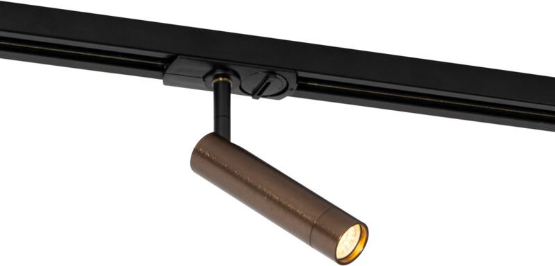 Moderner Dunkelbronze-Spot für 1-phasiges Schienensystem - Iconic Ivy