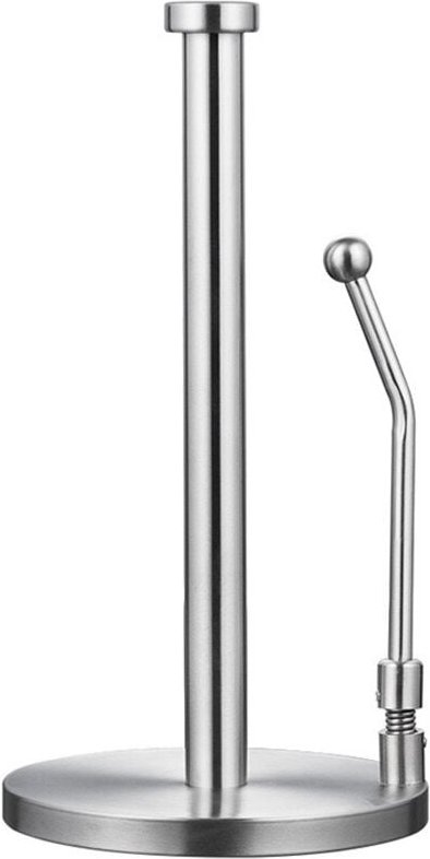 Hoch Spannarm Küchenrollenhalter, gebürsteter Stahl Küchenrollenhalter aus Edelstahl (stehend) - Stabiler und langlebige...