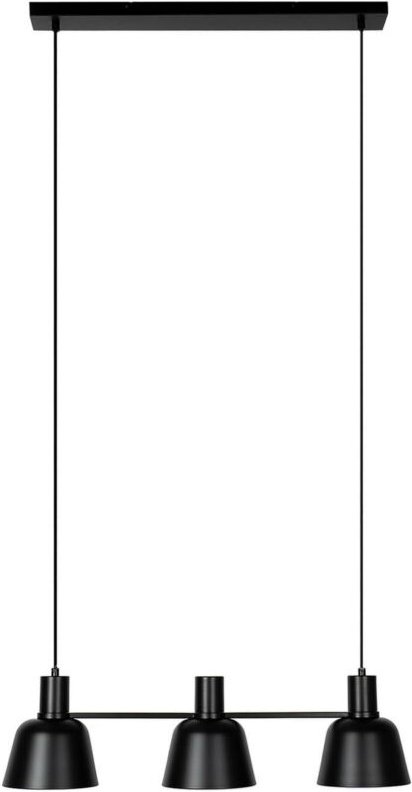 Lucande - Servan Hängeleuchte, schwarz, dreiflammig - Schwarz matt