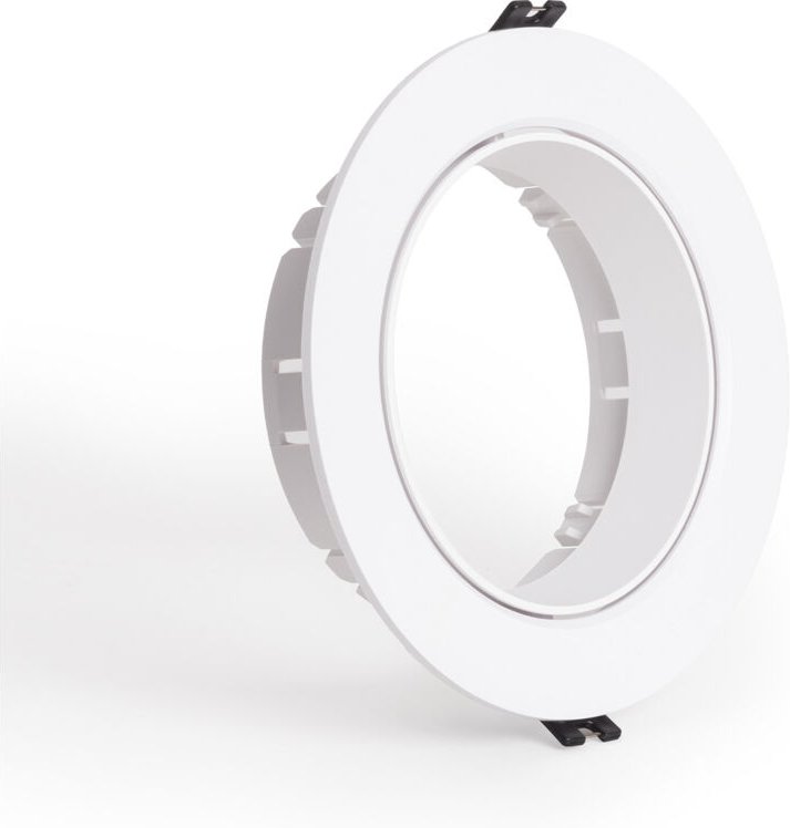 Efectoled - Downlight-Ring Einbau Rund Schwenkbar für GU10 AR111 LED-Glühbirne Schnitt Ø135 mm Weiß