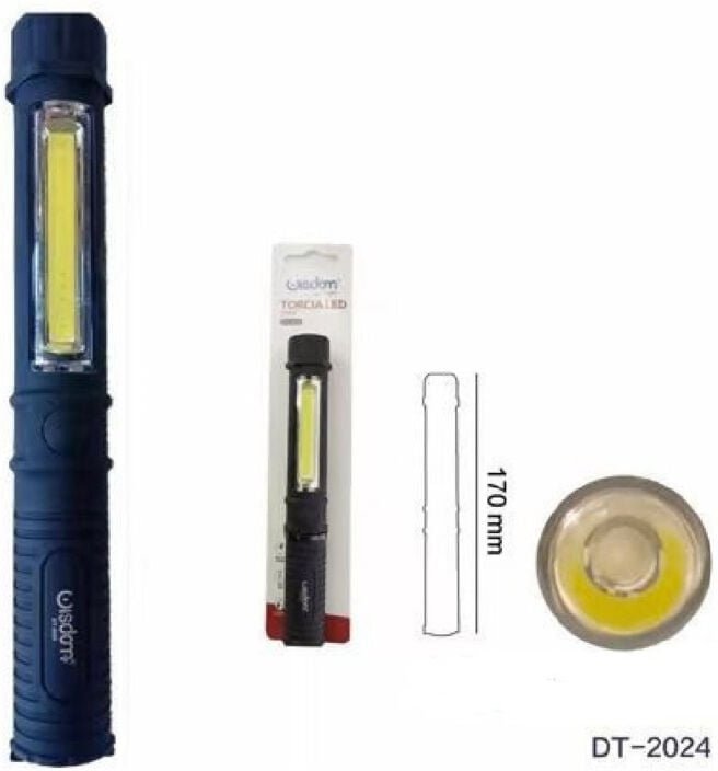 Trade Shop Traesio - Trade Shop - arbeitstasche tragbare tasche led licht lampe 170MM notfall DT-2024 -