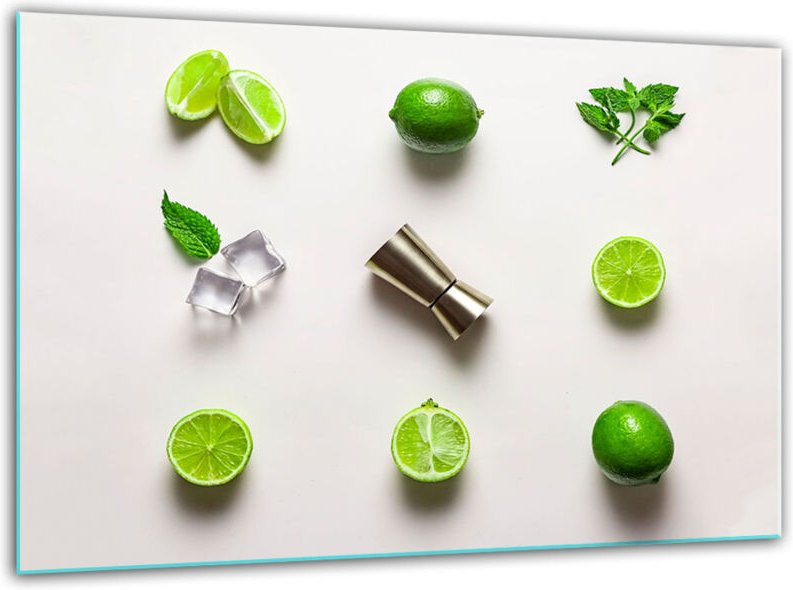 Glashakkungsbrett Gehärtet 30x22 Limette