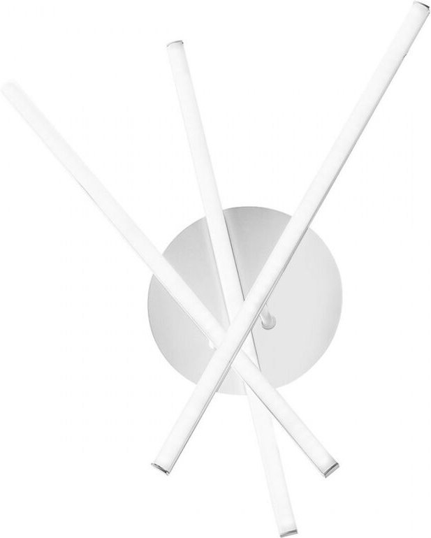 Moderne LED-Deckenleuchte Tullia 30W 1700lm warmes Licht 3000K, satiniertes weißes Aluminium, IP20, kreatives Design mit...