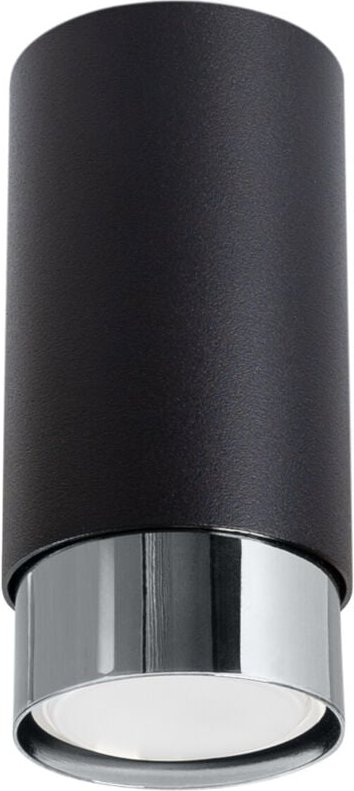Sollux - Deckenleuchte Nero 1xGU10 6cm