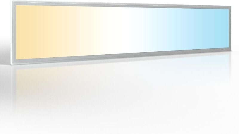 CCT LED Panel 150x30cm 48W 3000K-6000K Rahmen silber