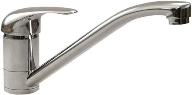 Puteus - Spültischarmatur, Küchenarmatur Hochdruck, Schwenkauslauf Ausladung 200mm, Chrom