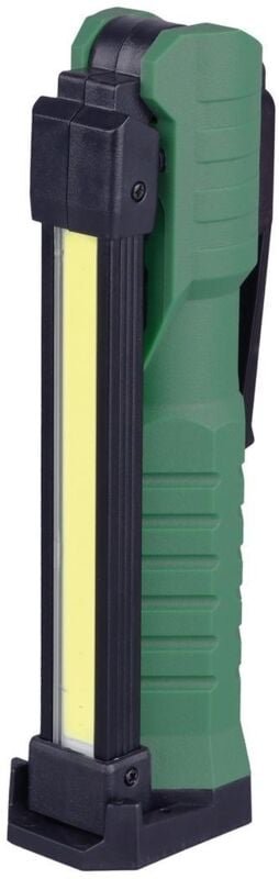 GSC - LED-Arbeitstaschenlampe (8W 240lm) wiederaufladbar über usb c IP20 36x295x53mm schwarze und grüne