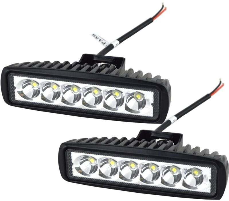 x 15,2 cm 18W LED-Arbeitsscheinwerfer Spot Offroad LKW SUV 4WD Nebelscheinwerfer (2x18 FGB-Spot)