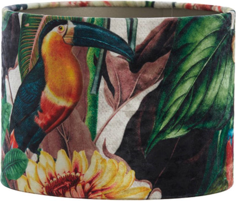 Lampenschirm - Dahlia - grün - textil - ø 20cm - - Light&living