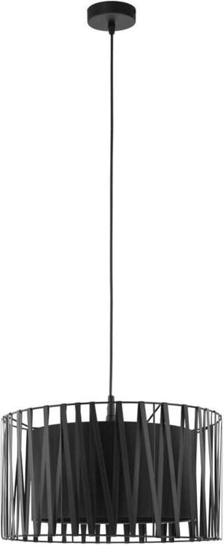 TK Harmony Drahtrahmen-Pendel-Deckenleuchte Schwarz 1xE27