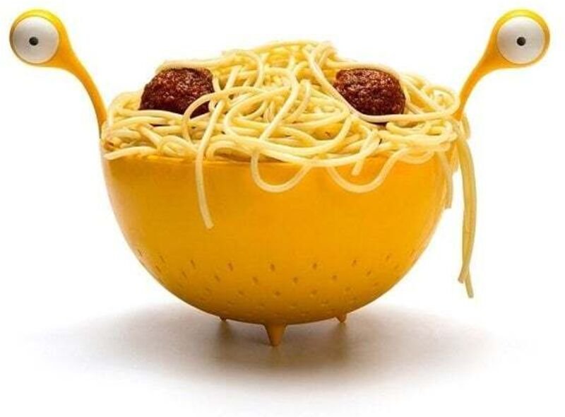 Ototo Spaghetti Monster Gelb Nudelsieb