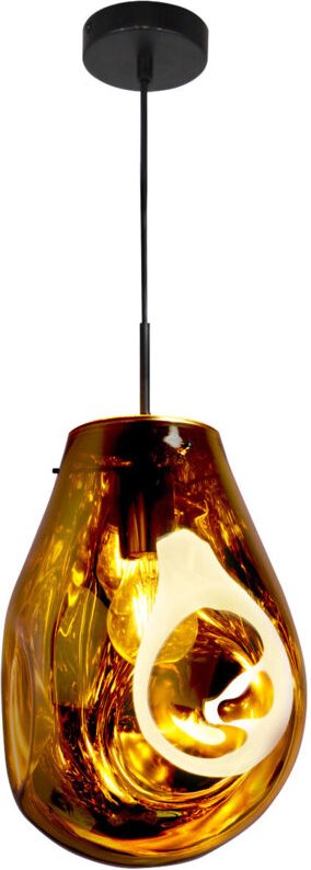 Bernsteinfarbene E27 KIMBERLY 316264 Polux Pendelleuchte