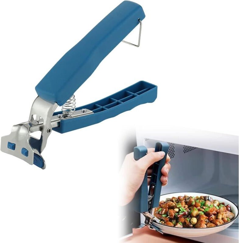 Ofenzange, Gastronomiezange, hitzebeständige Edelstahlzange für Schüsseln, Teller, Pfannen, Küchenzubehör