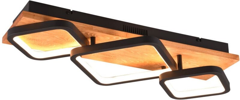 Trio Leuchten led Deckenleuchte Rama 32W schwarz Metall, warmweiß Deckenlampen & Kronleuchter
