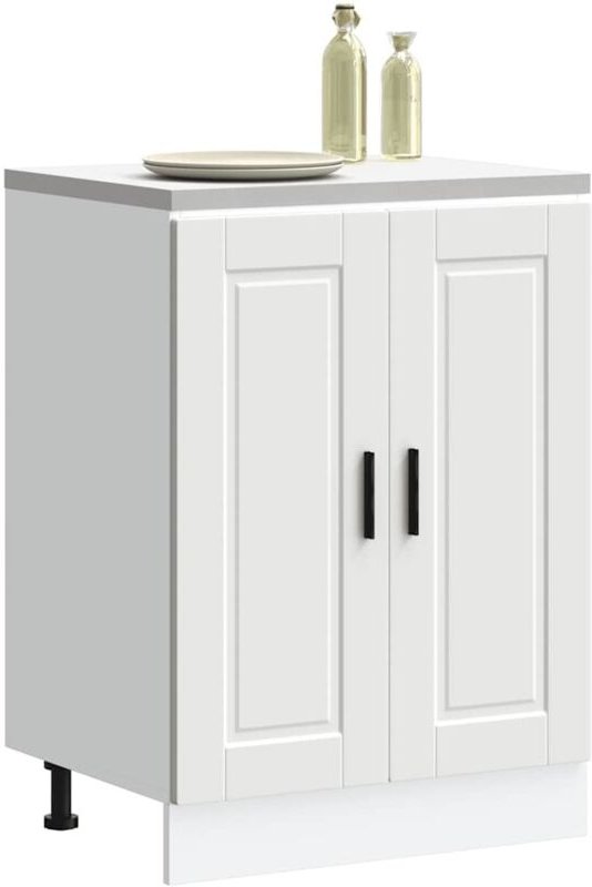 vidaXL Küchenunterschrank Porto Weiß Holzwerkstoff